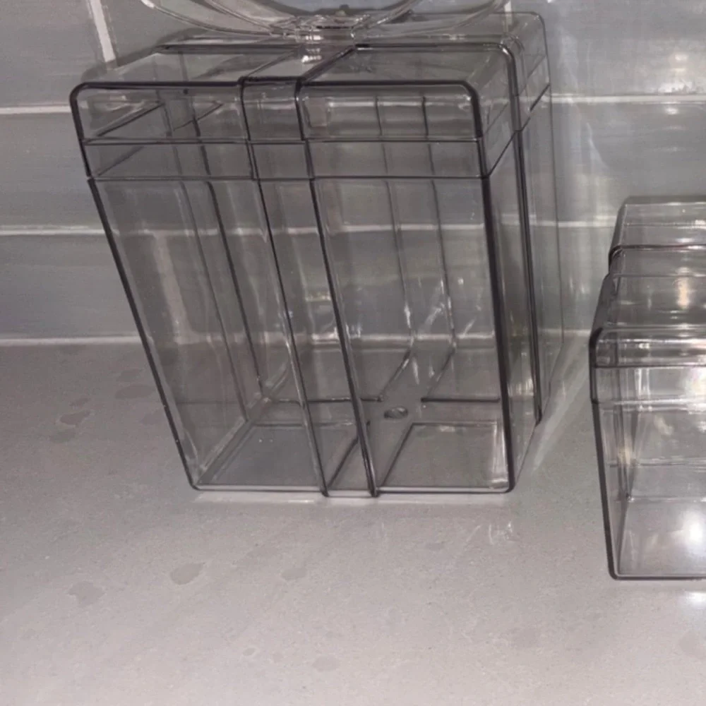 New Target Bullseye Clear Acrylic PRESENT GIFT BOX CONTAINER Fillable Bow Vessel